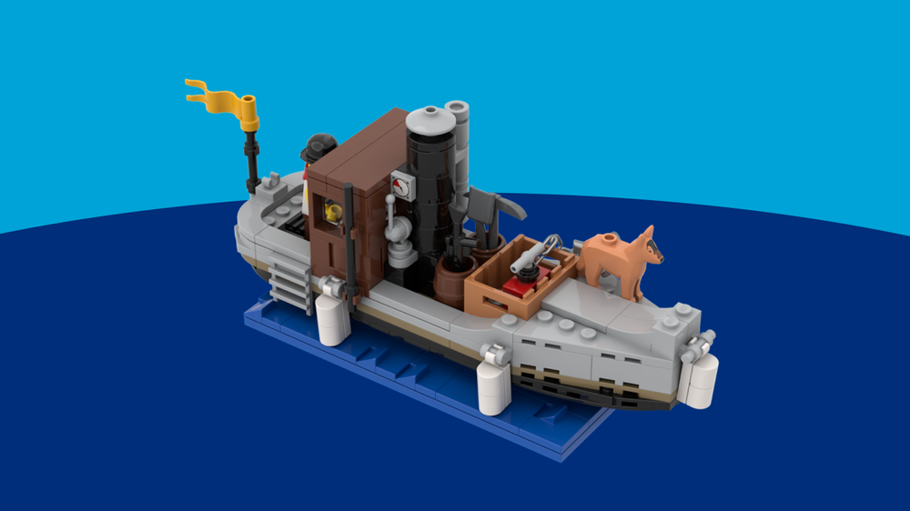 Lego Adventurers - Reimagined Jungle River Steam Boat (7410)