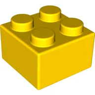 Brick Soft 2 x 2 / Yellow