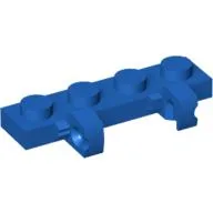Hinge Plate 1 x 4 Locking Dual 1 Finger / Blue