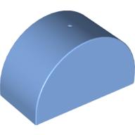 Lego Duplo Brick 2 x 4 x 2 Curved Top / Medium Blue