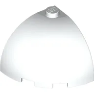 Brick Round Corner 3 x 3 x 2 Dome Top / White