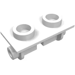 Hinge Brick 1 x 2 Top Plate Thin / White