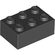 Brick 2 x 3 / Black