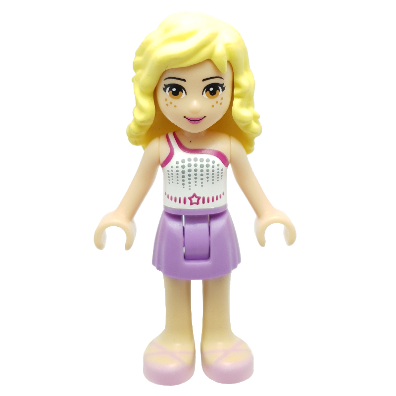 Lego Naya - White Top, Medium Lavender Skirt