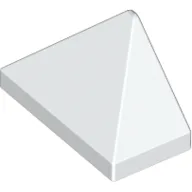 Brick Sloped 45° 2 x 1 Triple with Inside Stud Holder / White