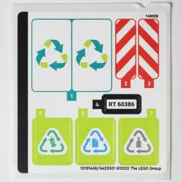 Sticker Sheet for Set 60386-1 / [No Color/Any Color]