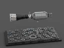 Gemini-Centaur for lunar missions (1:110 Saturn V scale)