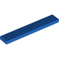 Tile 1 x 6 with Groove / Blue