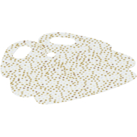 Lego Hipwear Skirt, Rounded Pleats with Iridescent Dots (Sequins) Pattern / White