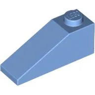 Brick Sloped 33° 3 x 1 / Medium Blue