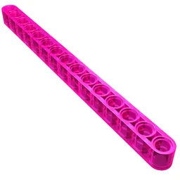 Technic Beam 1 x 15 Thick / Trans-Dark Pink