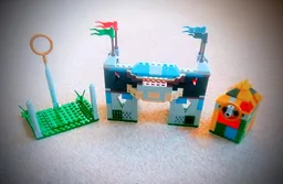 Medieval Castle with Clock Tower