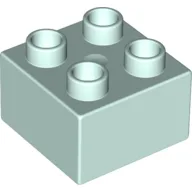 Duplo Brick 2 x 2 / Light Aqua