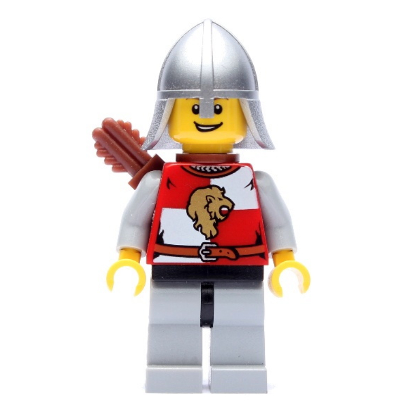 Lego Lion Knight, Archer, Helmet, Quiver