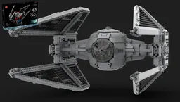 UCS Tie Interceptor 75382 - Spherical Cockpit MOD