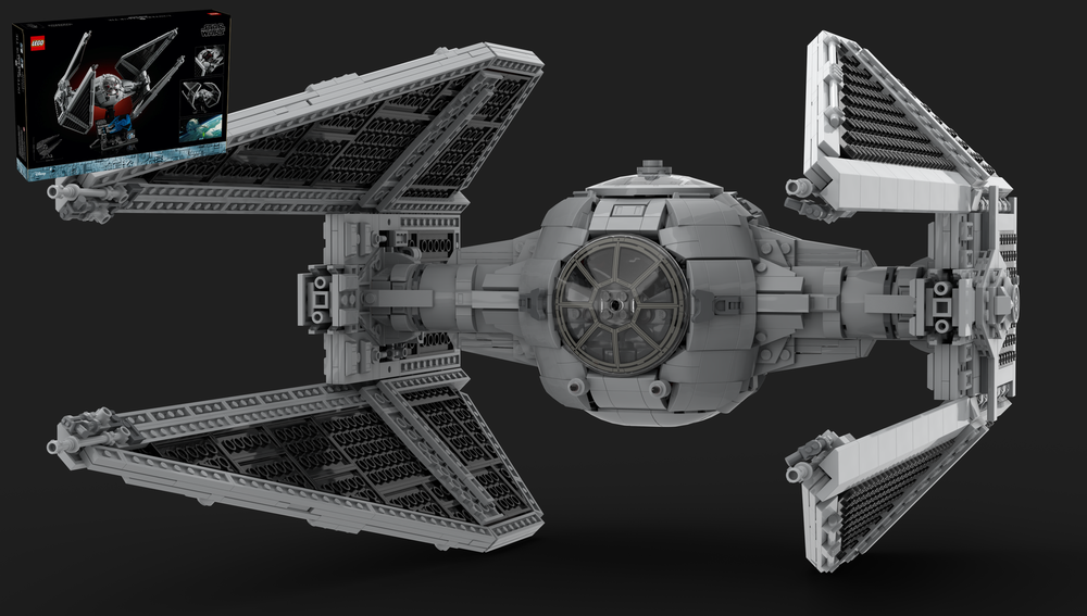 Lego UCS Tie Interceptor 75382 - Spherical Cockpit MOD