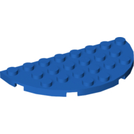 Lego Plate Round Half 4 x 8 / Blue