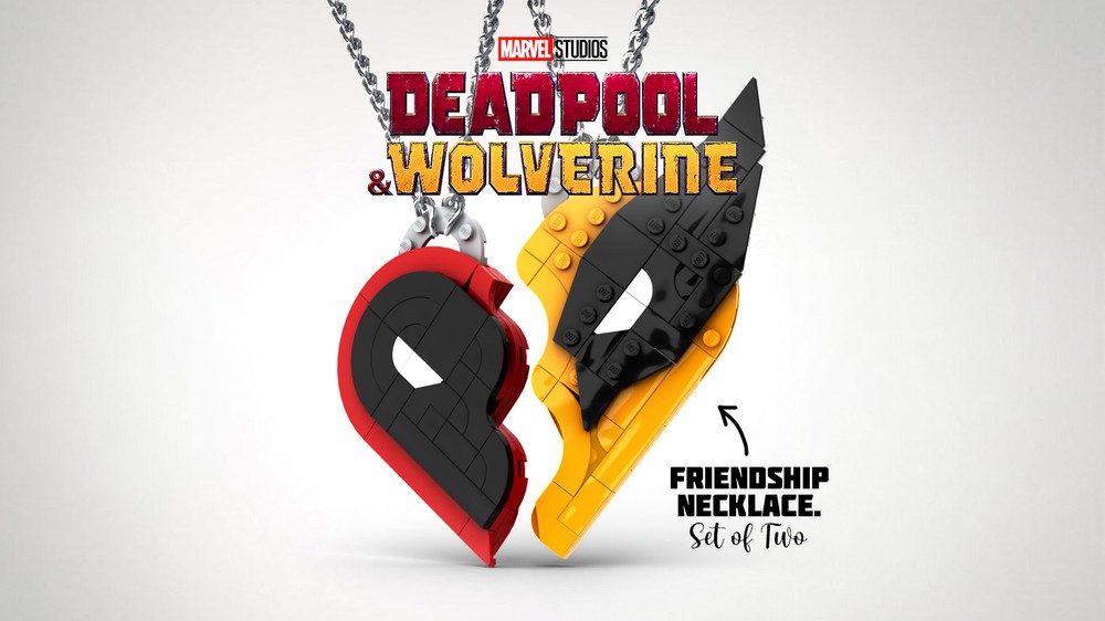 Lego Marvel Deadpool & Wolverine Friendship Necklace