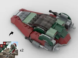 A-Wing - Alternate Build of 2 x 75344 Boba's Starship