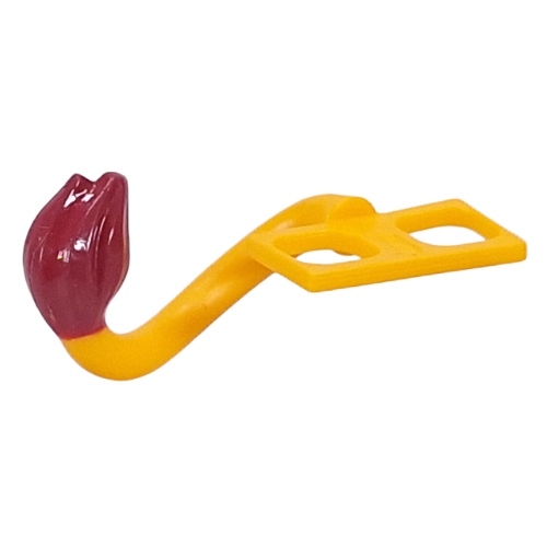 Lego Minifig Hipwear Lion Tail Costume with Dark Red Tip print / Bright Light Orange