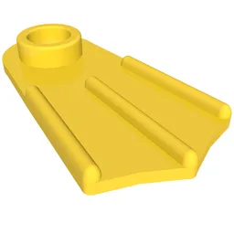 Minifig Footwear Flipper [Thin] / Yellow