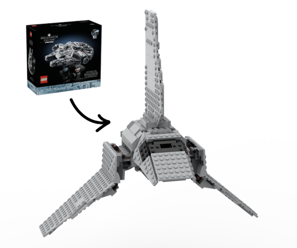 Lego Imperial Shuttle Mini-fig Scale (Alternate of 75375-1 M. Falcon)