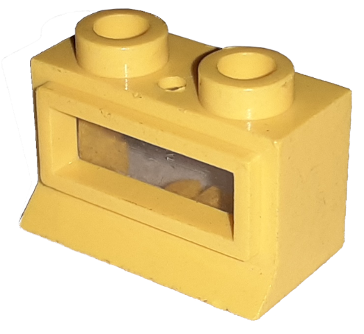 Lego Window 1 x 2 x 1 with Extended Lip with Trans-Clear Glass