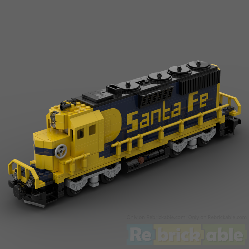 Lego GP30 Santa Fe diesel locomotive train