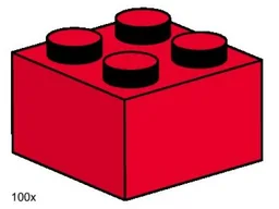 2 x 2 Red Bricks