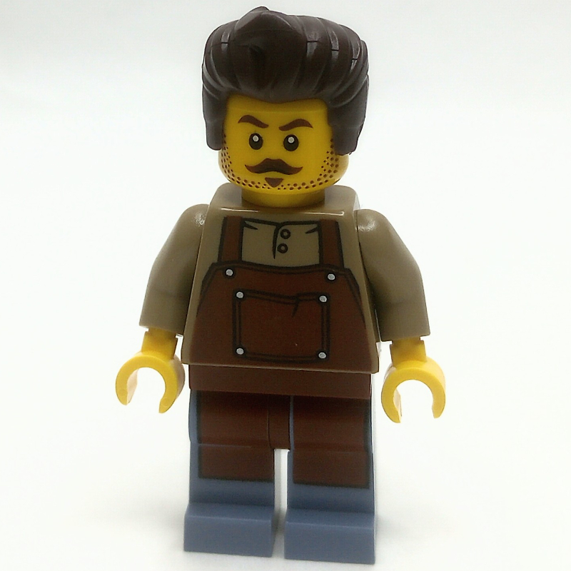 Lego Barber, Reddish Brown Apron