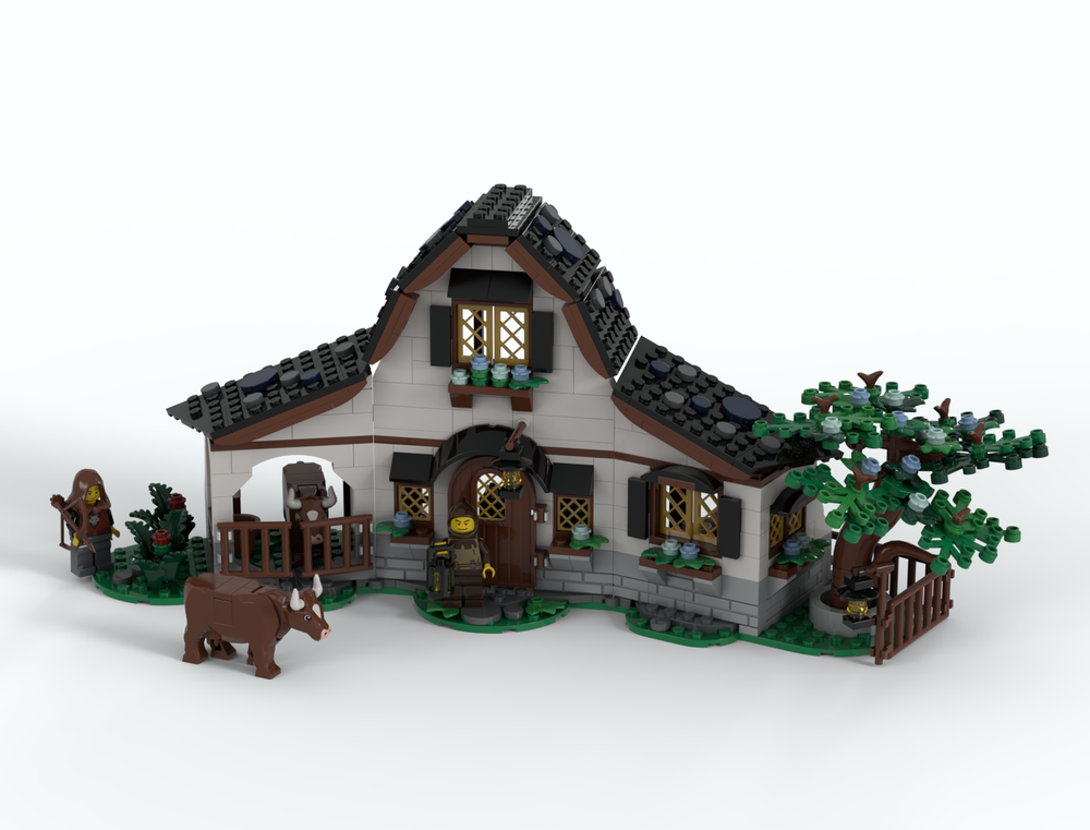 Lego Medieval House 1 (Stable of Dream Creatures 71459 Mod)