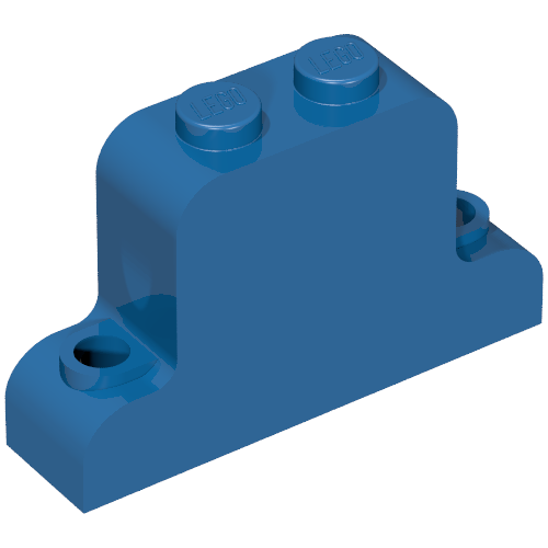 Lego Brick Curved 1 x 4 x 2 Fabuland Bell Shape / Blue