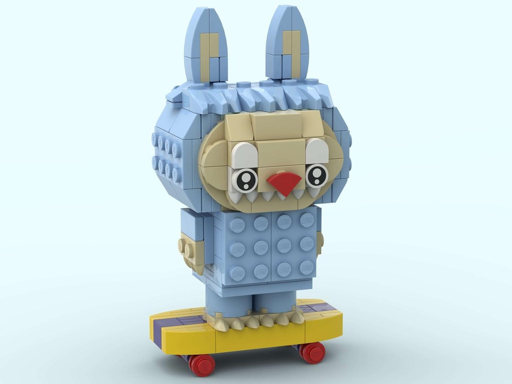 Lego Labubu (Light Blue - Skateboard Edition)
