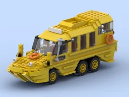 Yellow DUKW Marine - Amphibious Tour Vehicle