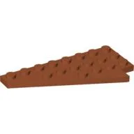 Wedge Plate 8 x 4 Wing Left / Dark Orange