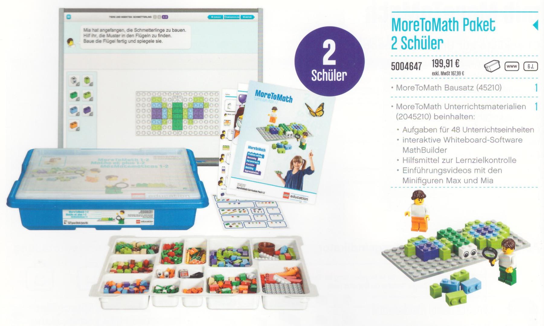 Lego MoreToMath 1-2 Package - 2 Students