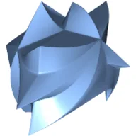 Hair Angular Swept Sideways / Medium Blue