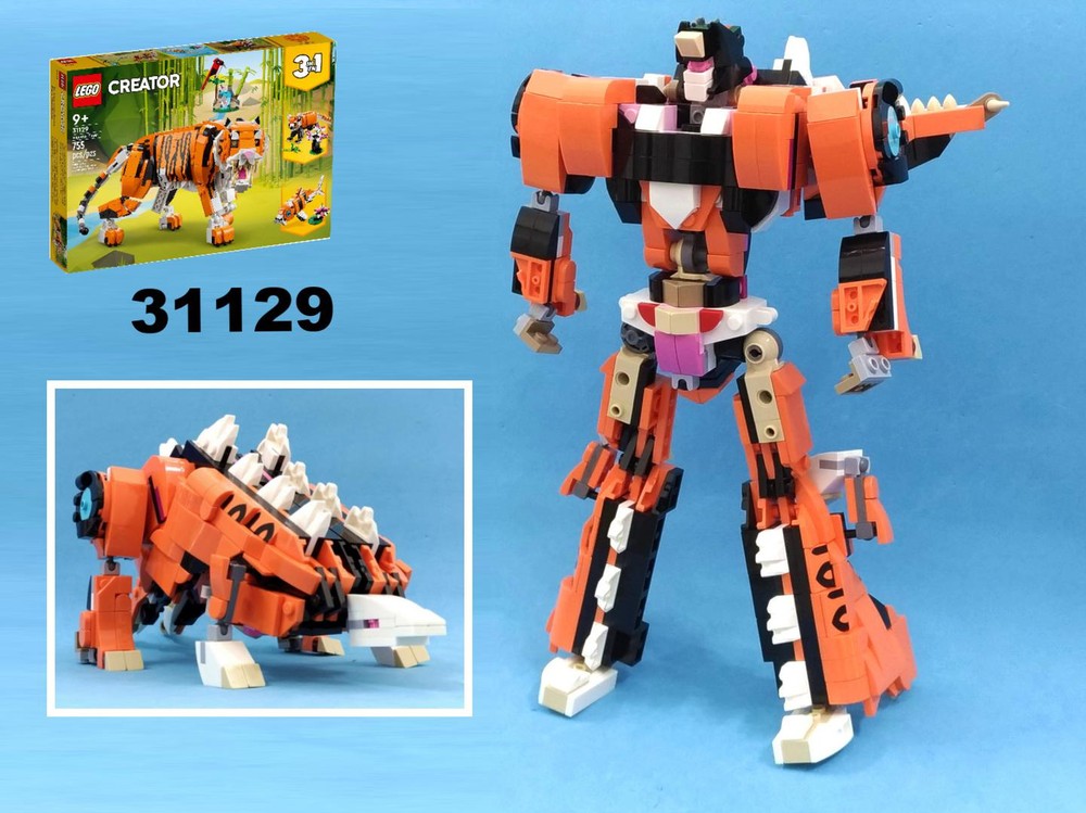 Lego Transformer Snarl / Dinosaur Stegosaurus from LEGO Creator 31129: Majestic Tiger