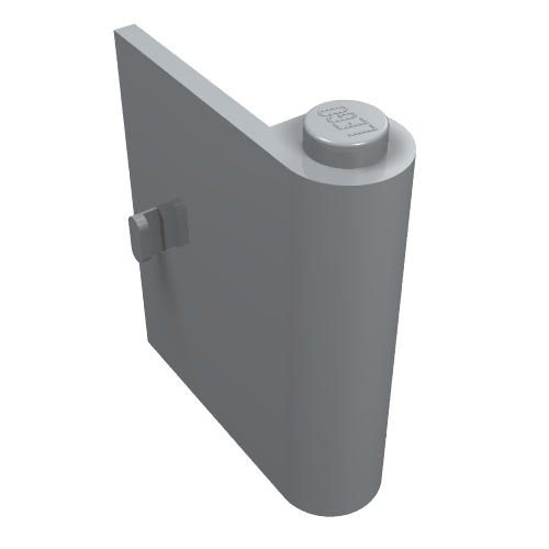 Lego Door 1 x 3 x 3 Right / Light Bluish Gray