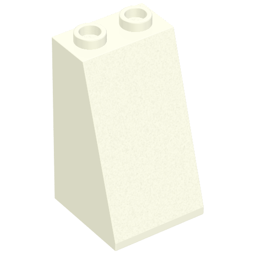 Lego Brick Sloped 75° 2 x 2 x 3 Smooth / White