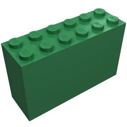 Brick 2 x 6 x 3 / Green