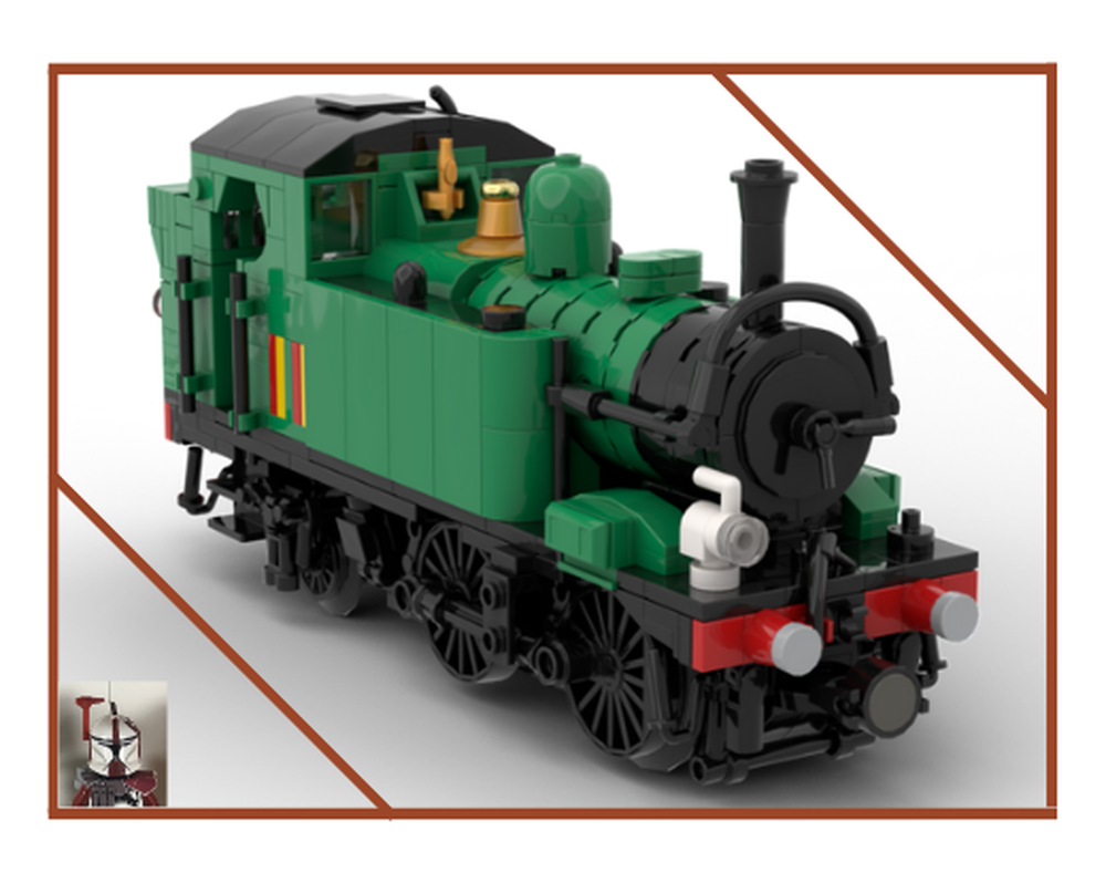 Lego GWR 1400 Green(Oliver) (Un-motorized, modified and 3rd party parts)