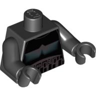 Lego Torso Armor Shadow Trooper Print, Long Line on Back, Black Arms and Hands
