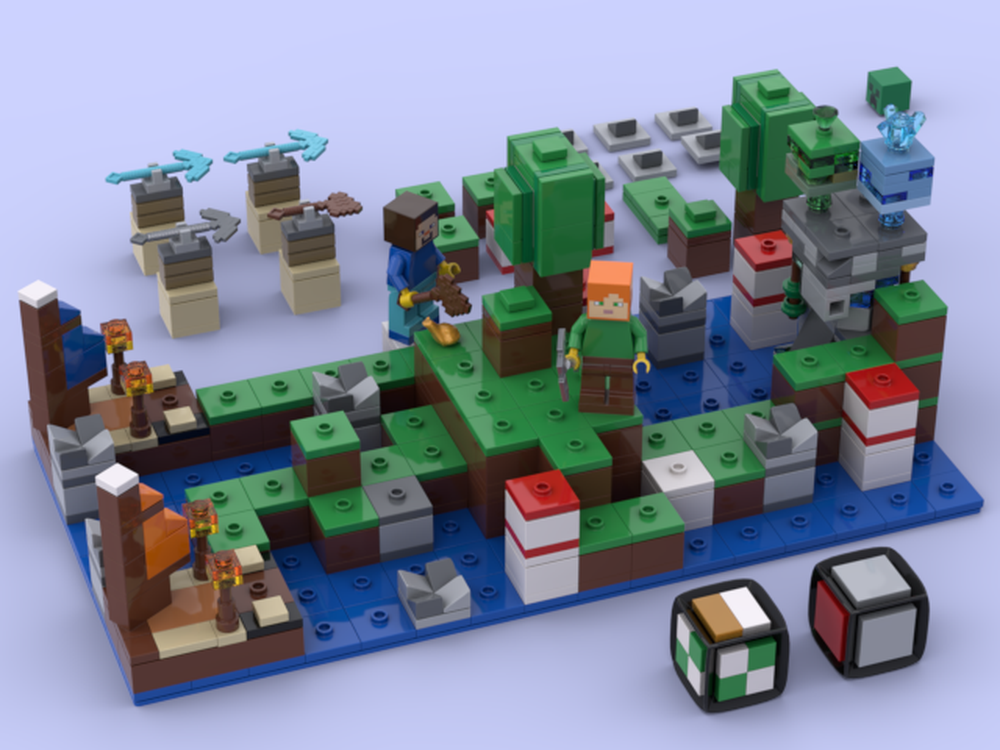 Lego cubic board game - Jeu de société avec des cubes -
