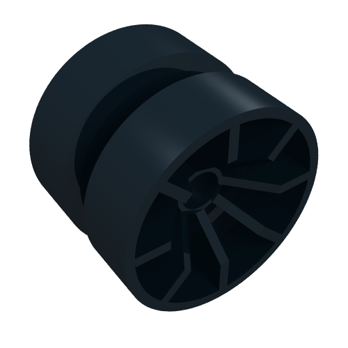 Lego Wheel 18 x 14 Spoked / Black