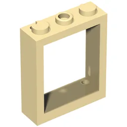 Window Frame 1 x 3 x 3 / Tan