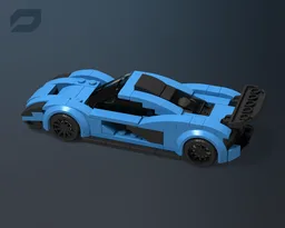McLaren P1 LM (City Scale) Dark Azure