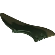 Animal Body Part, Dinosaur, Pteranodon Wing, Right with Marbled Olive Green Pattern / Dark Green