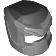 Helmet, Mech with Open Visor Small and Metallic Silver Print / Black