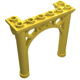 Brick Arch 2 x 6 x 5 Ornamented / Yellow